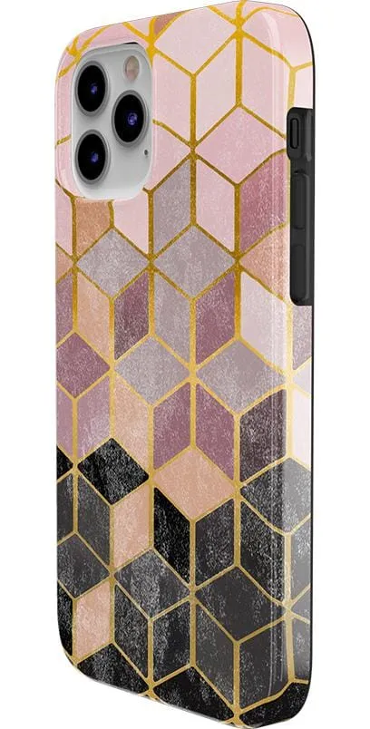 Customer Favorite Stepping Up | Geo Rose Gold Marble Case  Limited Stock!