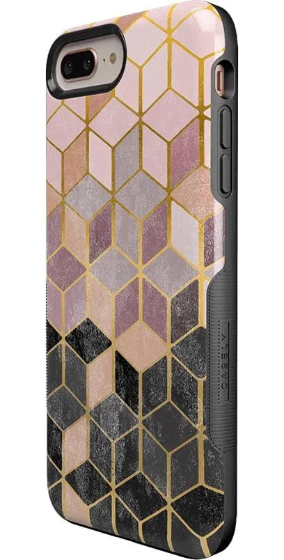 Customer Favorite Stepping Up | Geo Rose Gold Marble Case  Limited Stock!