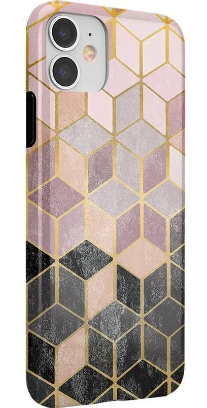Customer Favorite Stepping Up | Geo Rose Gold Marble Case  Limited Stock!