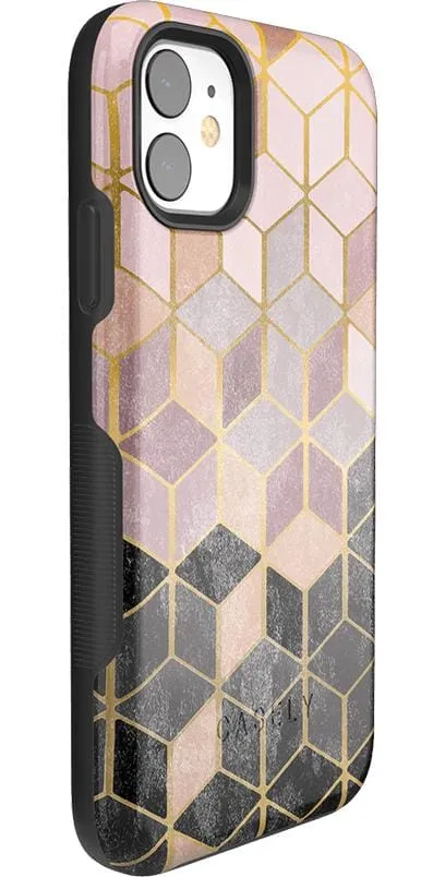 Customer Favorite Stepping Up | Geo Rose Gold Marble Case  Limited Stock!