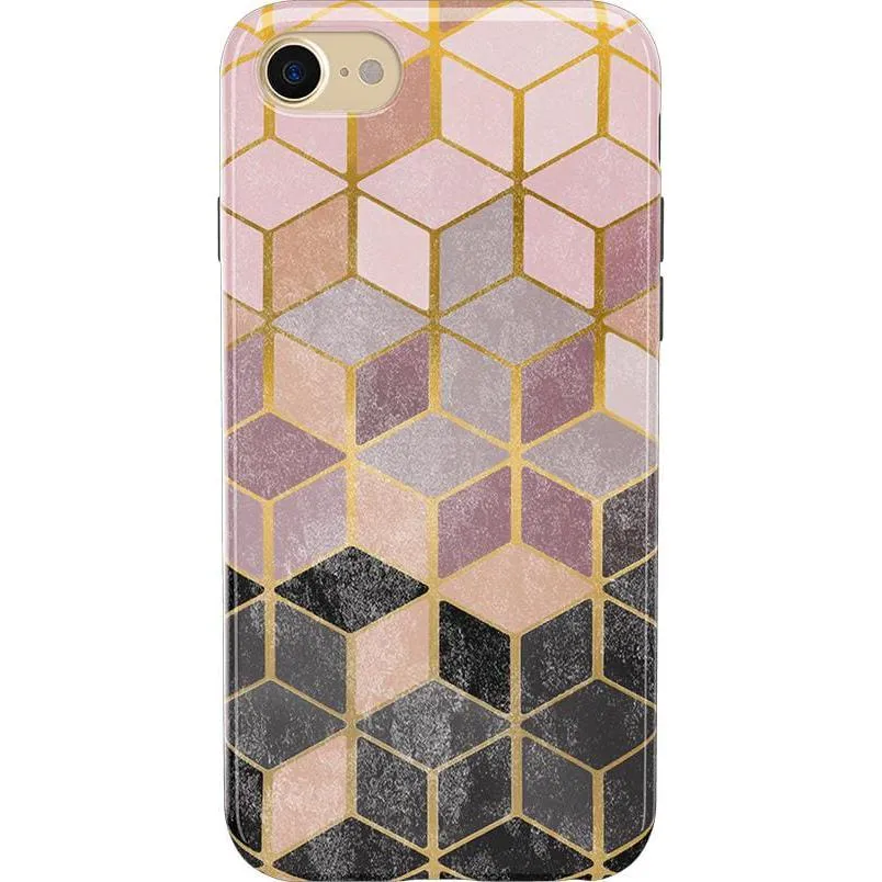 Customer Favorite Stepping Up | Geo Rose Gold Marble Case  Limited Stock!