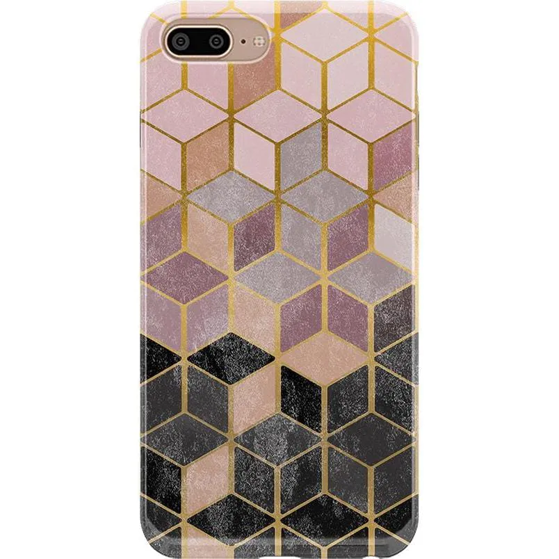 Customer Favorite Stepping Up | Geo Rose Gold Marble Case  Limited Stock!
