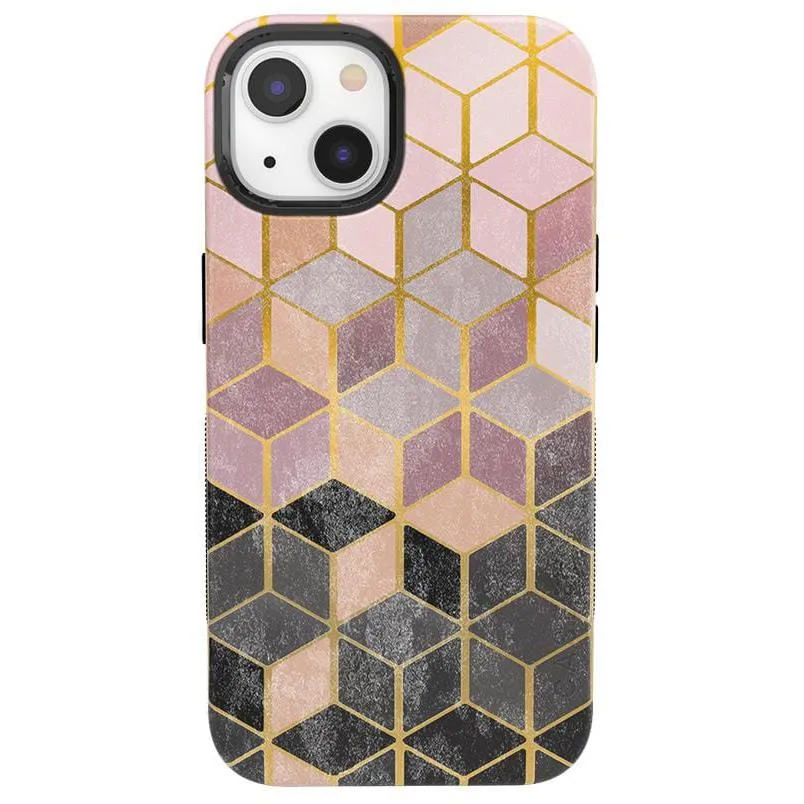 Customer Favorite Stepping Up | Geo Rose Gold Marble Case  Limited Stock!