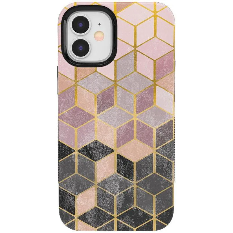 Customer Favorite Stepping Up | Geo Rose Gold Marble Case  Limited Stock!