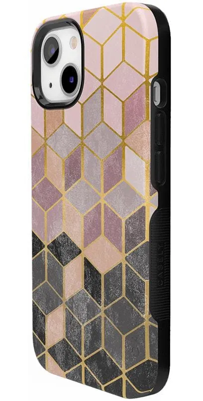 Customer Favorite Stepping Up | Geo Rose Gold Marble Case  Limited Stock!