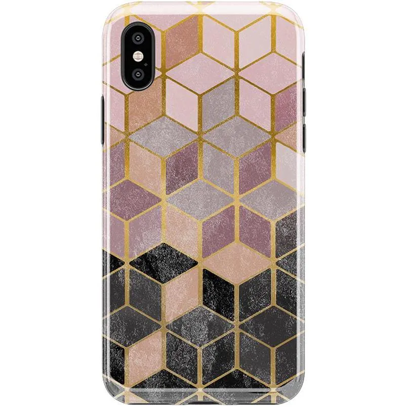 Customer Favorite Stepping Up | Geo Rose Gold Marble Case  Limited Stock!