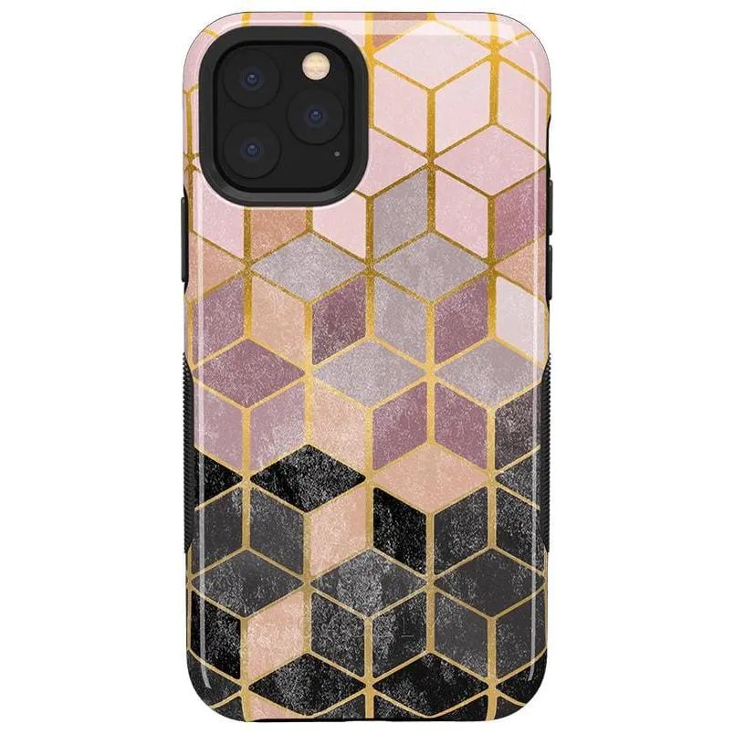 Customer Favorite Stepping Up | Geo Rose Gold Marble Case  Limited Stock!