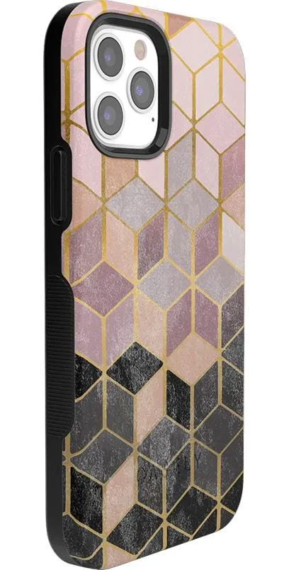 Customer Favorite Stepping Up | Geo Rose Gold Marble Case  Limited Stock!