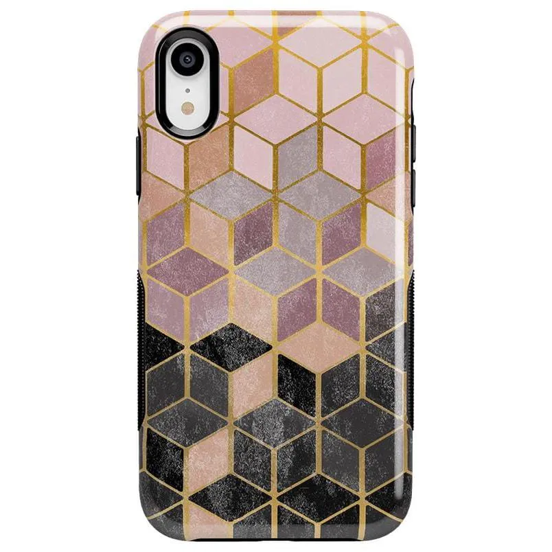 Customer Favorite Stepping Up | Geo Rose Gold Marble Case  Limited Stock!