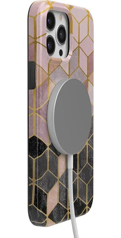 Customer Favorite Stepping Up | Geo Rose Gold Marble Case  Limited Stock!