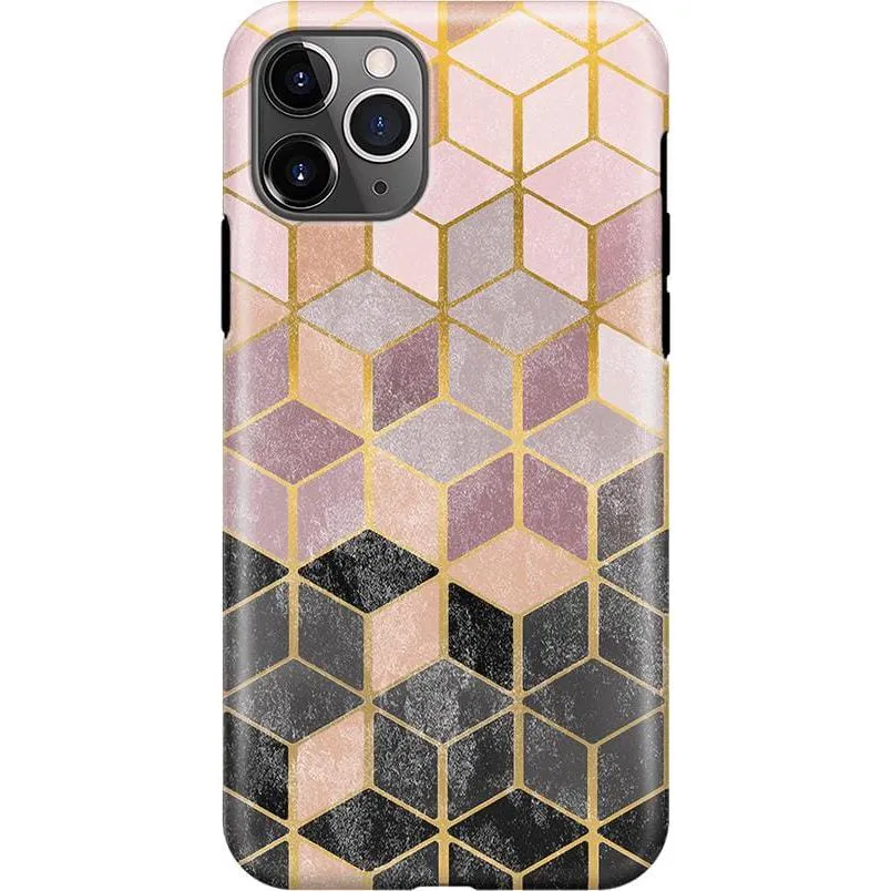 Customer Favorite Stepping Up | Geo Rose Gold Marble Case  Limited Stock!
