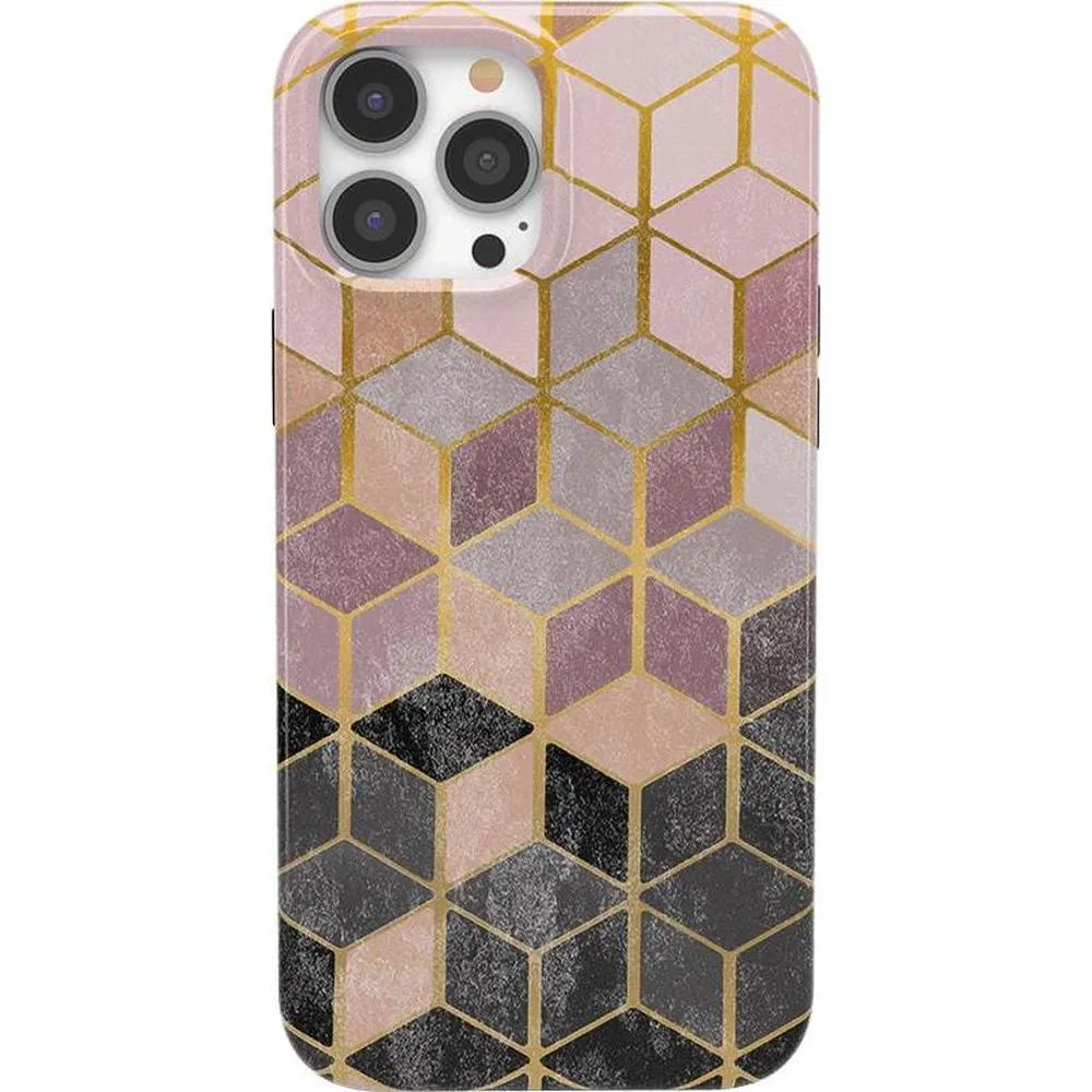 Customer Favorite Stepping Up | Geo Rose Gold Marble Case  Limited Stock!