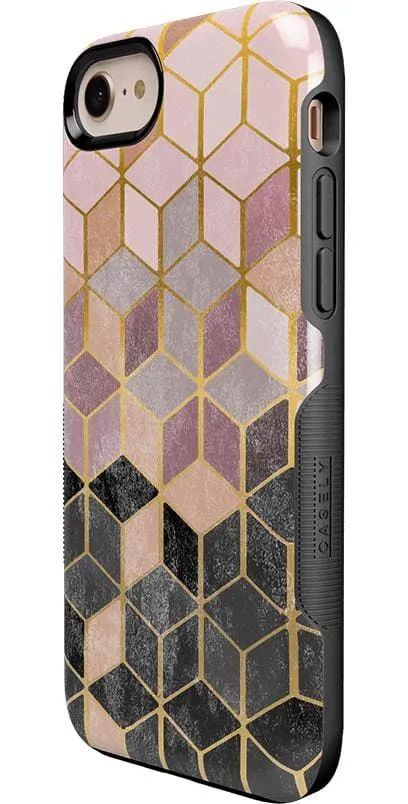 Customer Favorite Stepping Up | Geo Rose Gold Marble Case  Limited Stock!