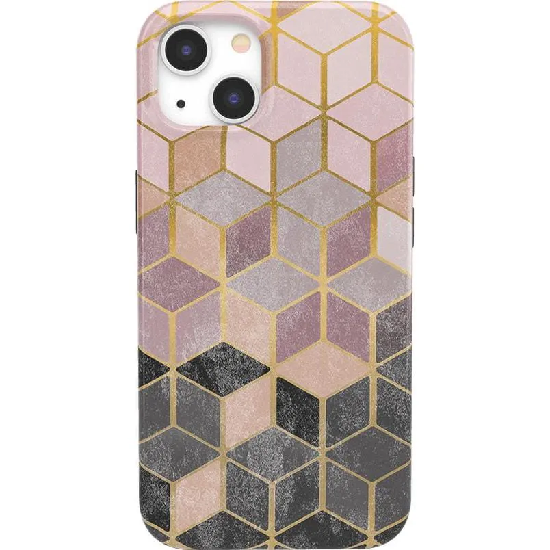 Customer Favorite Stepping Up | Geo Rose Gold Marble Case  Limited Stock!