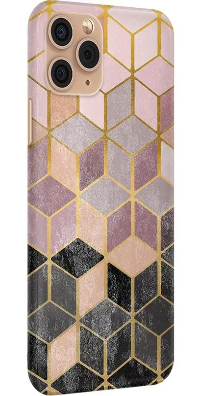 Customer Favorite Stepping Up | Geo Rose Gold Marble Case  Limited Stock!