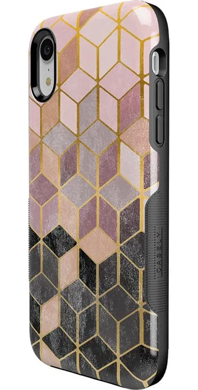 Customer Favorite Stepping Up | Geo Rose Gold Marble Case  Limited Stock!