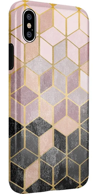 Customer Favorite Stepping Up | Geo Rose Gold Marble Case  Limited Stock!