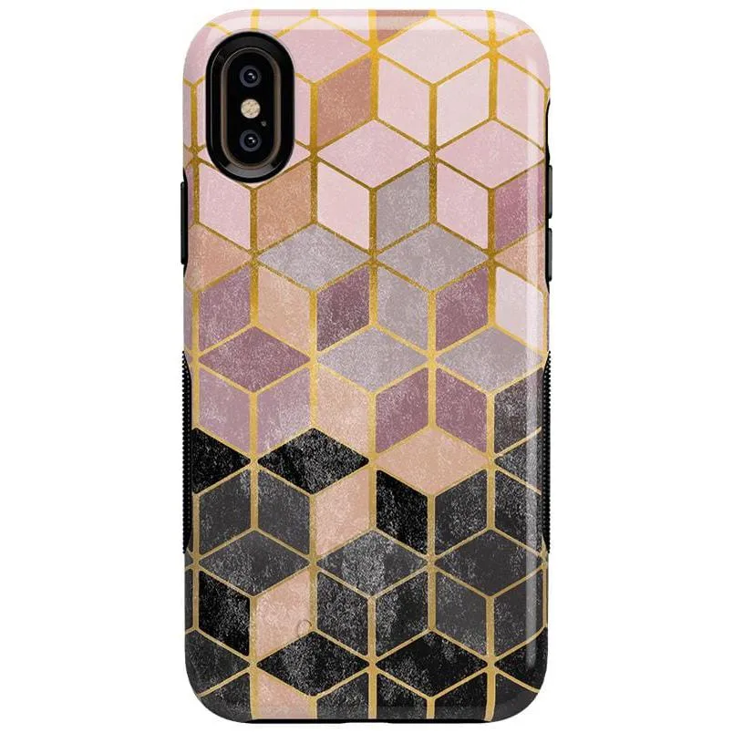 Customer Favorite Stepping Up | Geo Rose Gold Marble Case  Limited Stock!