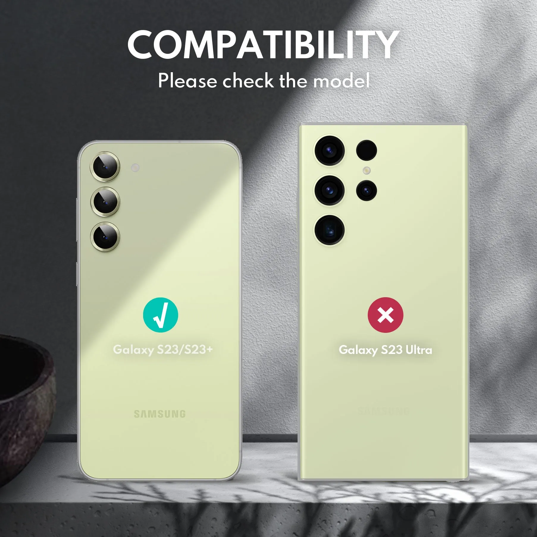 Customer Favorite Tempered Glass Camera Lens Protector for Galaxy S23/S23 Plus-Mint Green  Almost Gone!