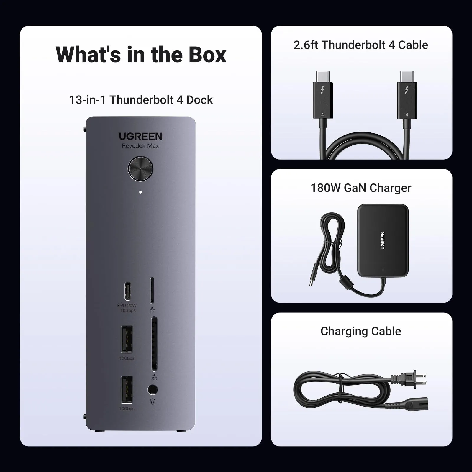 Customer Favorite UGREEN Revodok Max 213 Thunderbolt 13-in-1 Docking Station  Limited Availability!