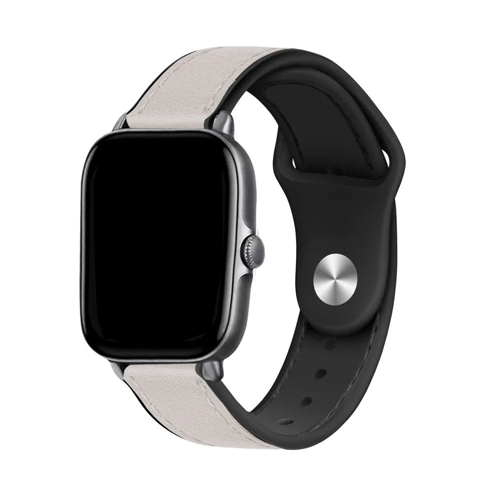 Customer Favorite Xiaomi Amazfit GTS Hybrid Leather Strap (White)  Last Few Pieces!