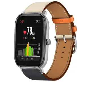 Customer Favorite Xiaomi Amazfit GTS Leather Strap (White/Dark Blue)  Almost Gone!
