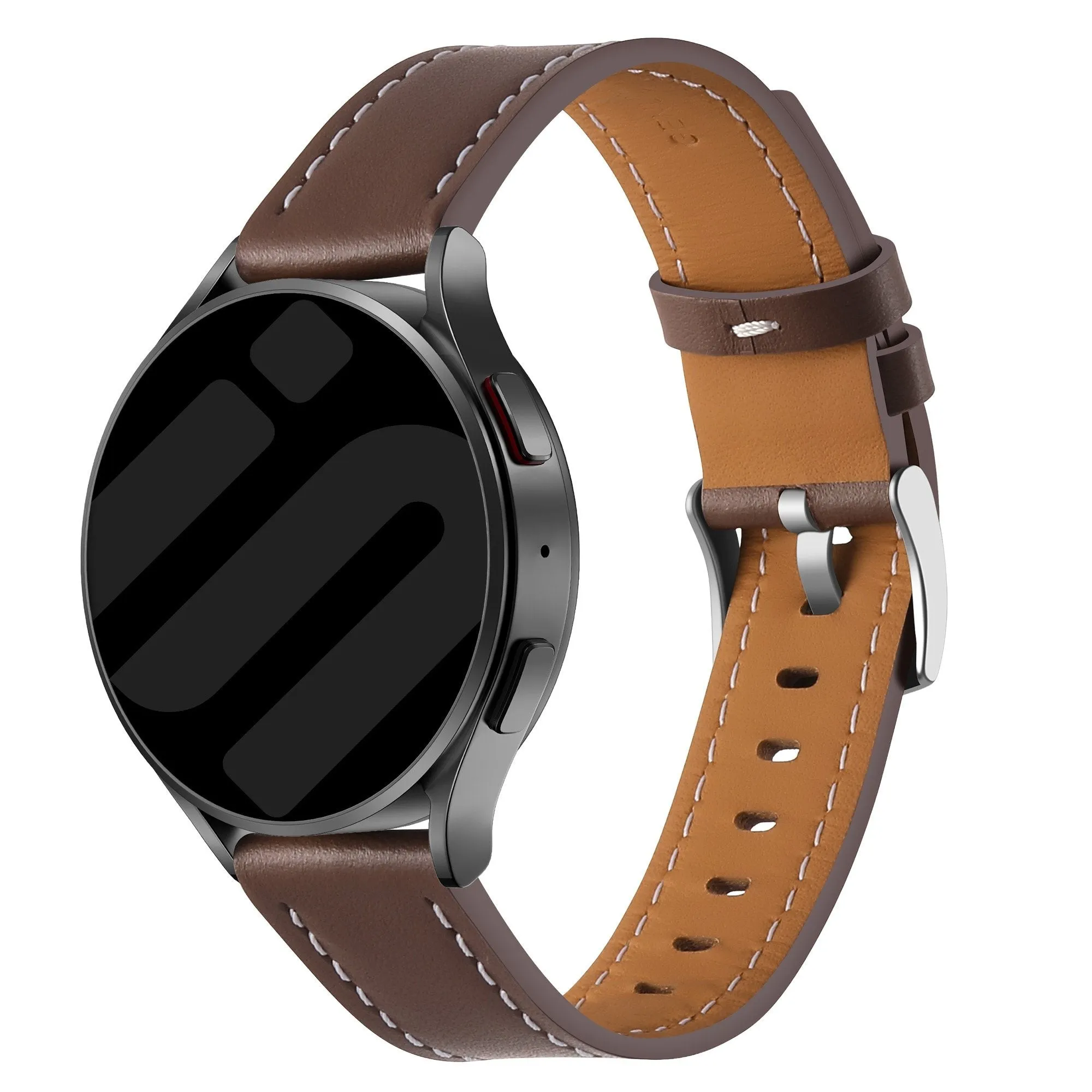 Customer Favorite Xiaomi Amazfit GTS 'One Push' Leather Strap (Dark Brown)  Last Few Pieces!