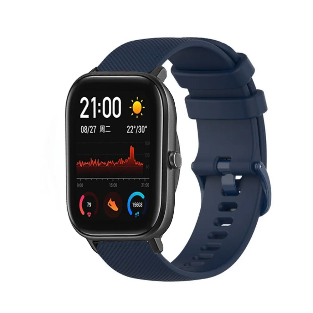 Customer Favorite Xiaomi Amazfit GTS Premium Silicone Strap (Dark Blue)  Stylish & Comfortable