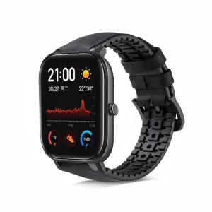 Customer Favorite Xiaomi Amazfit GTS Silicone/Leather Strap (Black)  Dont Miss Out!