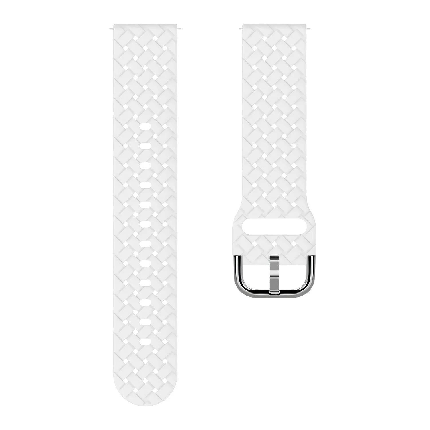 Doorbuster Amazfit GTS 2 Braided Silicone Strap (White)  Dont Miss Out!