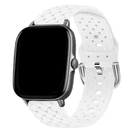 Doorbuster Amazfit GTS 2 Braided Silicone Strap (White)  Dont Miss Out!