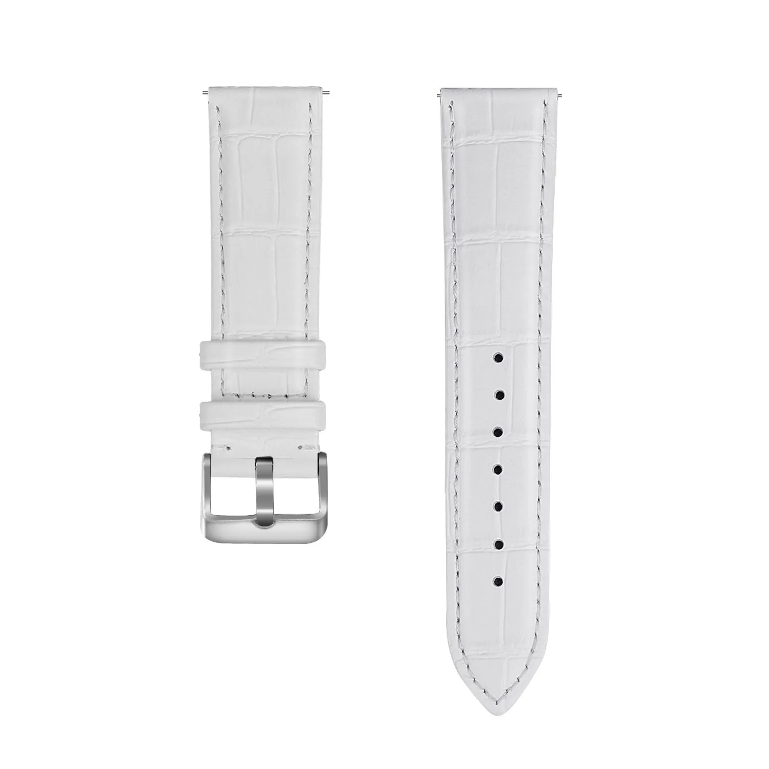 Doorbuster Amazfit GTS 2 Leather Strap Crocodile Grain (White)  Going Fast!