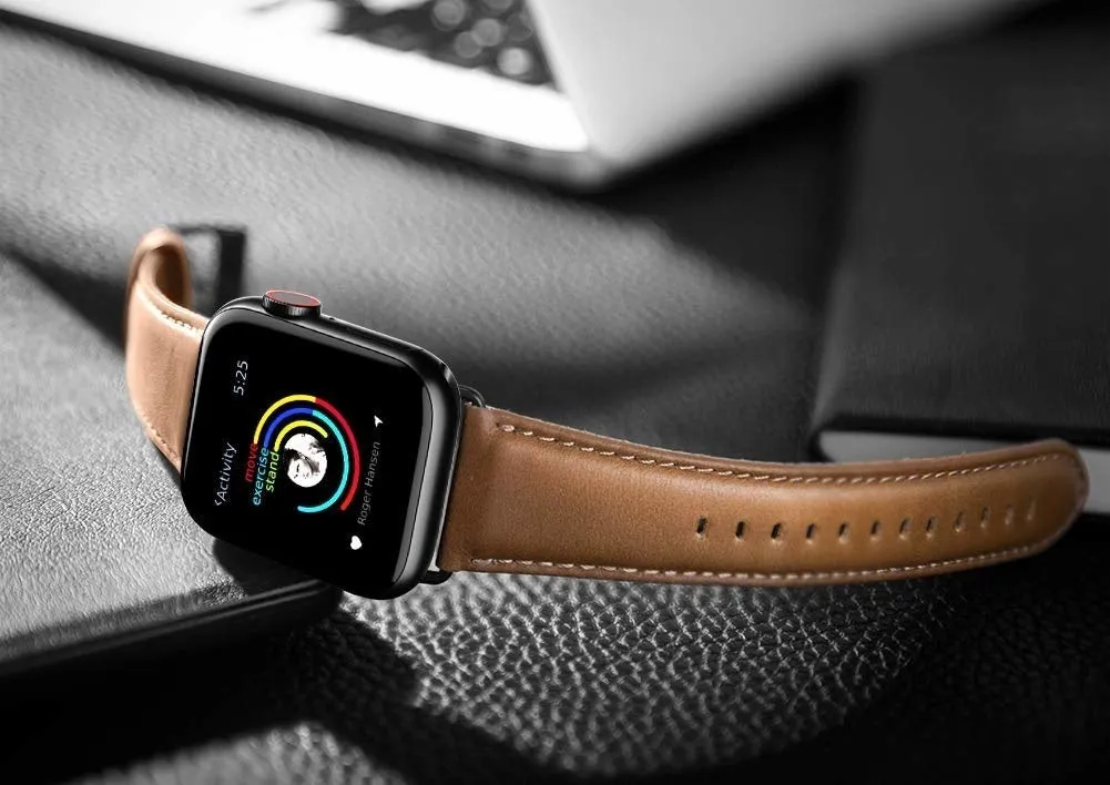 Doorbuster Apple Watch Leather Strap (Brown)  Dont Miss Out!