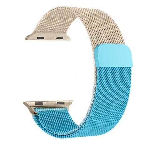 Doorbuster Apple Watch Milanese Strap (Gold/Blue)  Limited Release!