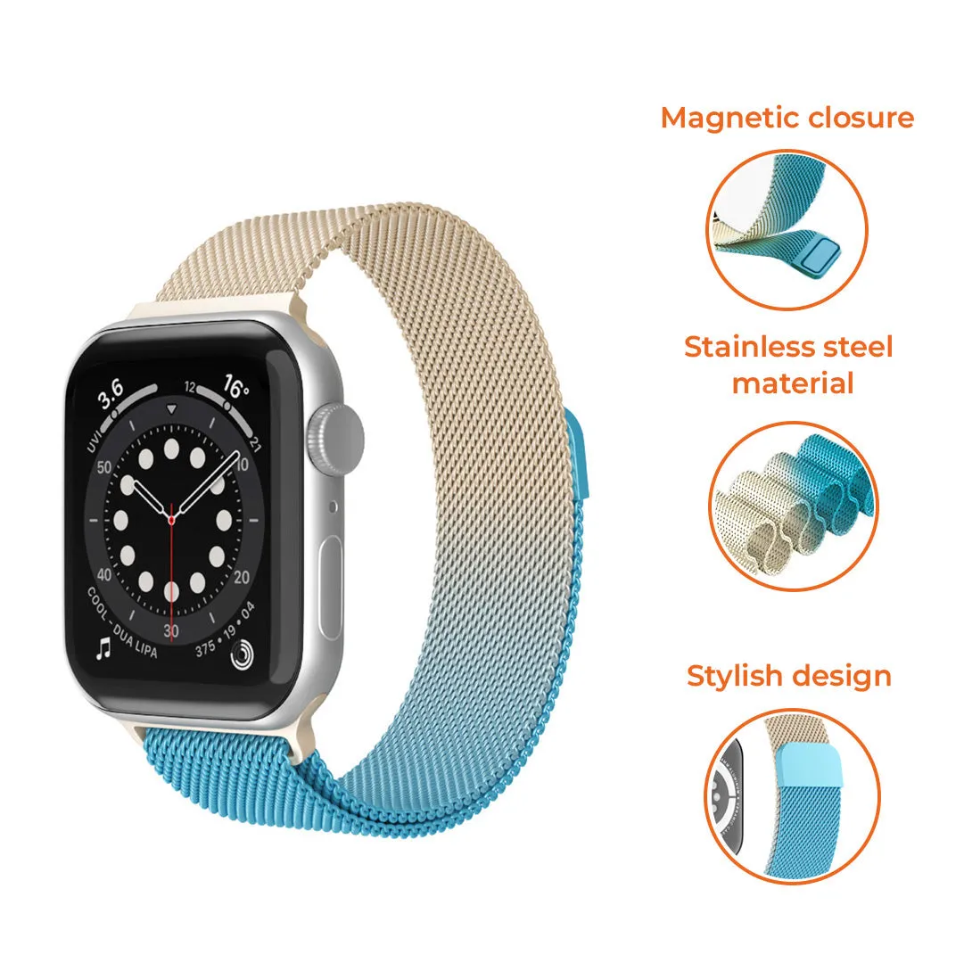 Doorbuster Apple Watch Milanese Strap (Gold/Blue)  Limited Release!