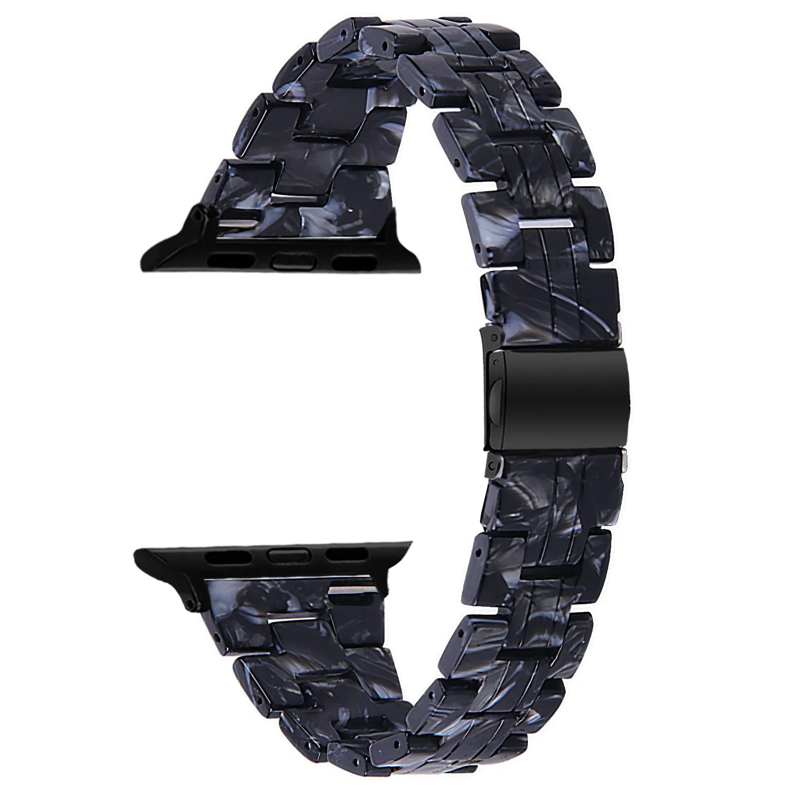 Doorbuster Apple Watch Resin Strap (Black/White)  Almost Sold Out!