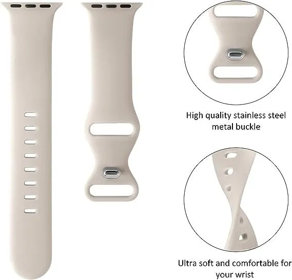 Doorbuster Apple Watch Silicone Strap (Starlight)  Last Few Pieces!