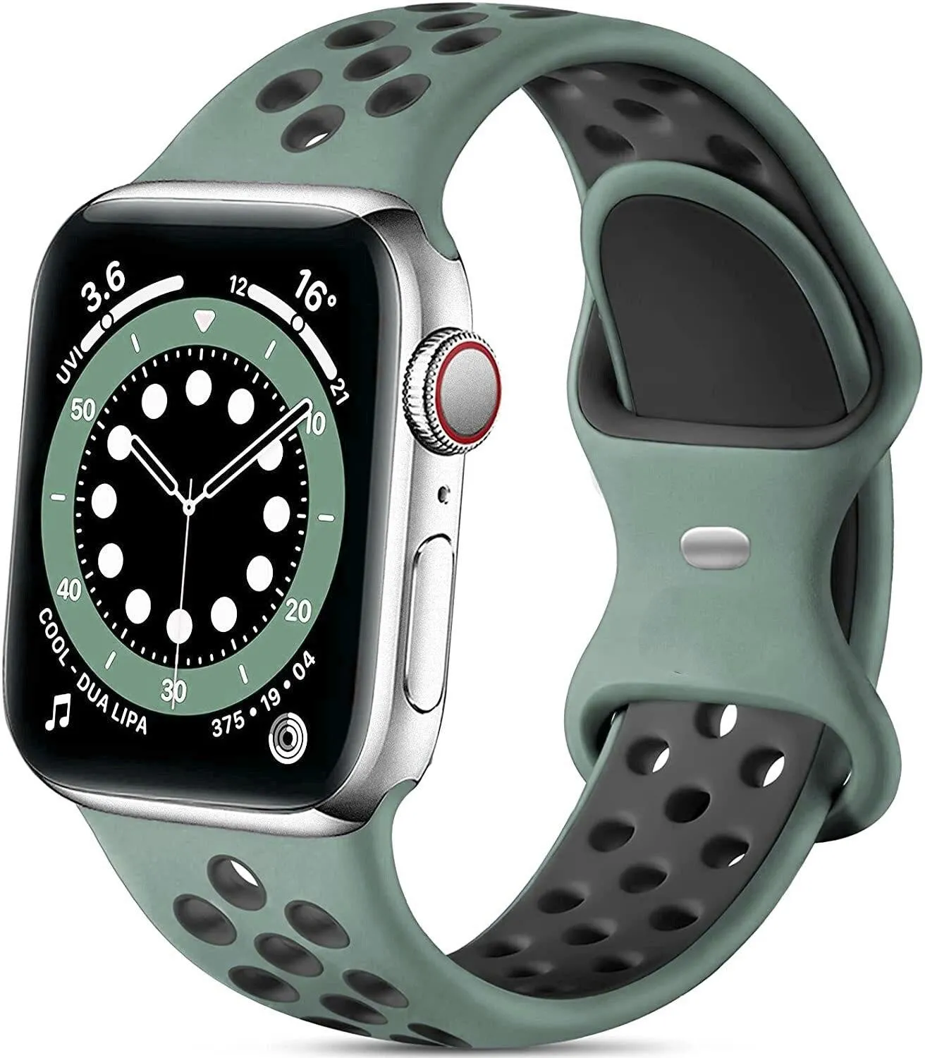 Doorbuster Apple Watch Sport Strap (Cyan/Black)  Limited Stock!