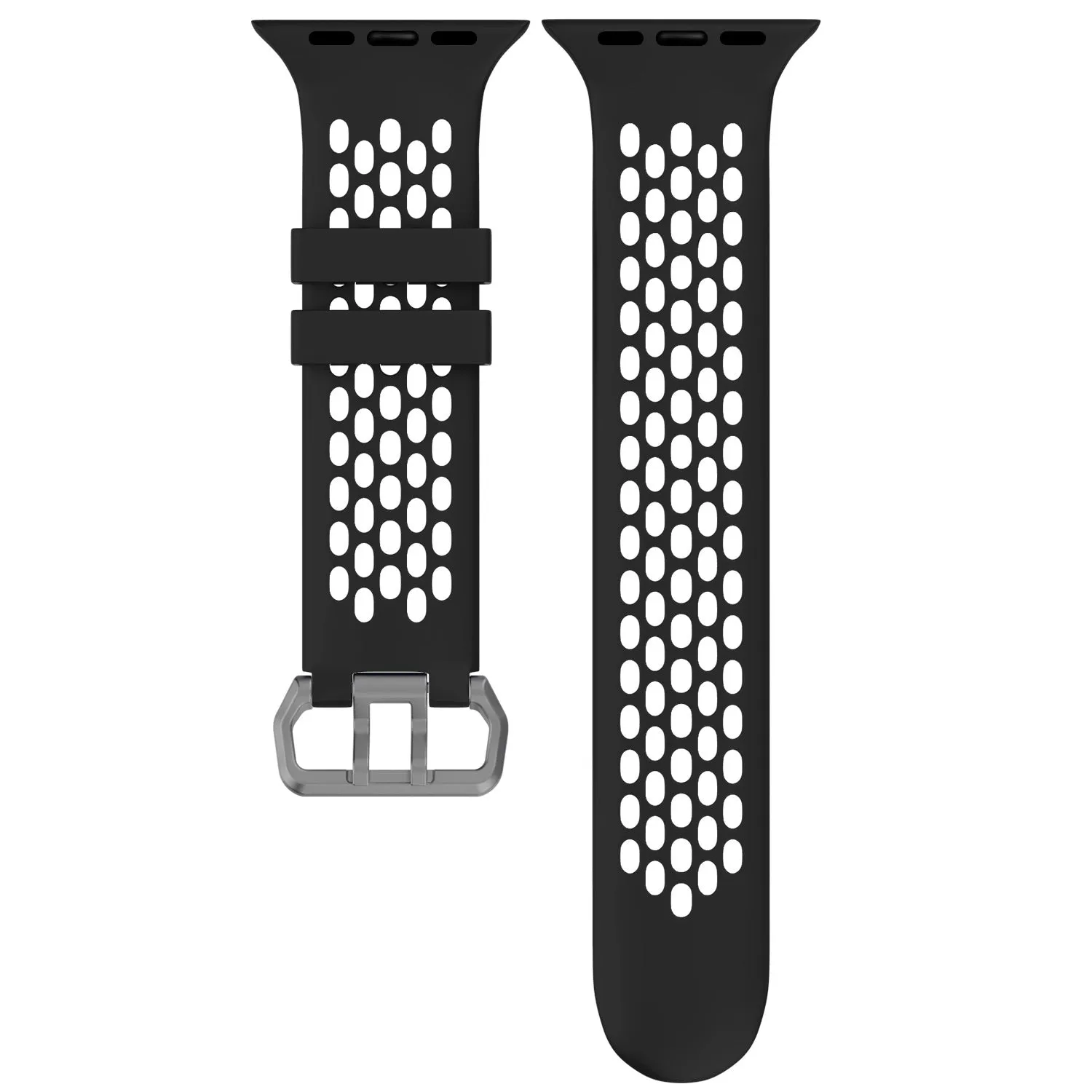 Doorbuster Apple Watch Sport Strap with Buckle (Black/Grey)  Limited Availability!