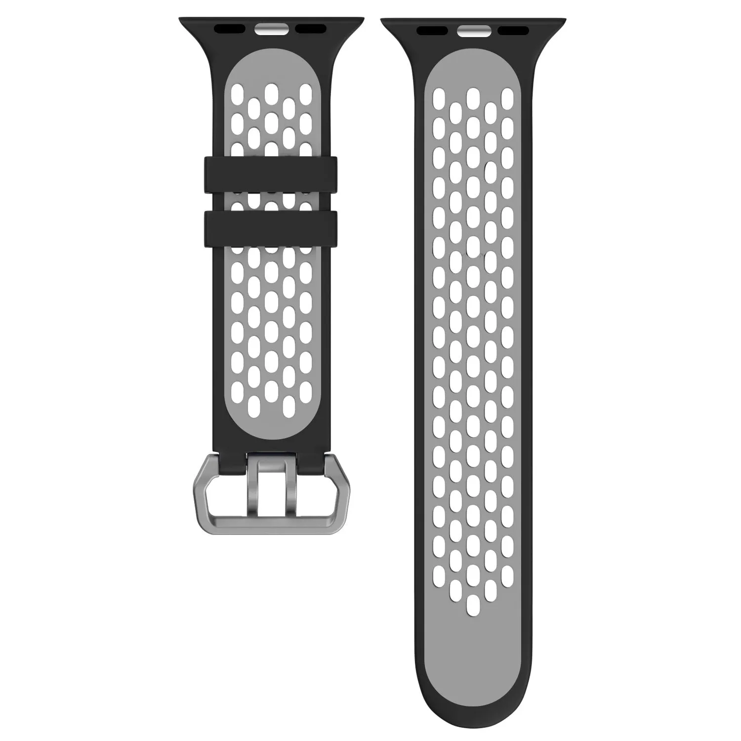 Doorbuster Apple Watch Sport Strap with Buckle (Black/Grey)  Limited Availability!