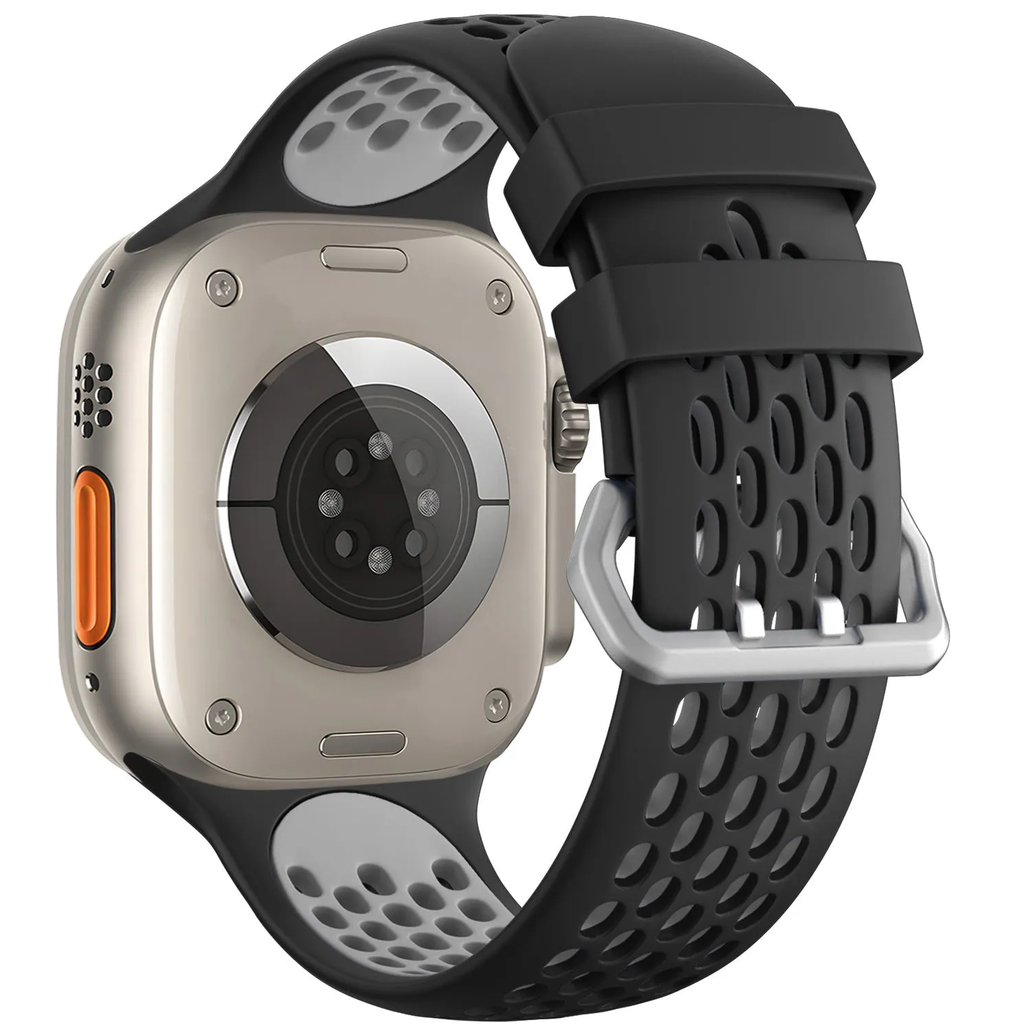Doorbuster Apple Watch Sport Strap with Buckle (Black/Grey)  Limited Availability!
