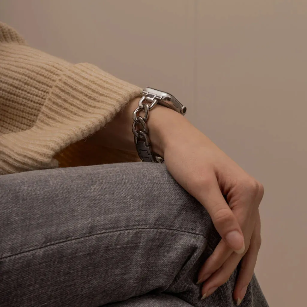 Doorbuster Apple Watch Steel Chain Strap (Silver)  Limited Release!