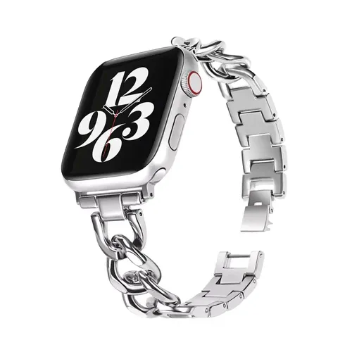 Doorbuster Apple Watch Steel Chain Strap (Silver)  Limited Release!