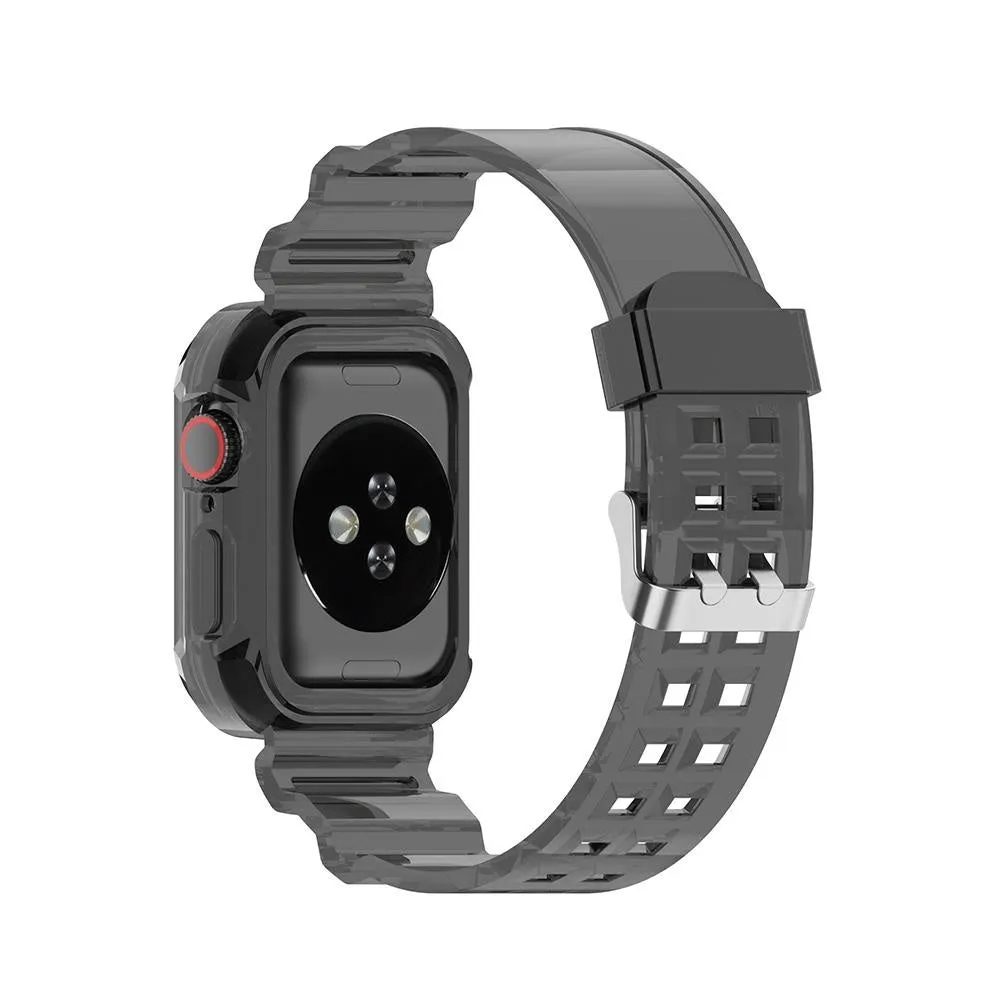 Doorbuster Apple Watch Transparent TPU Strap (Transparent Black)  Today Only!