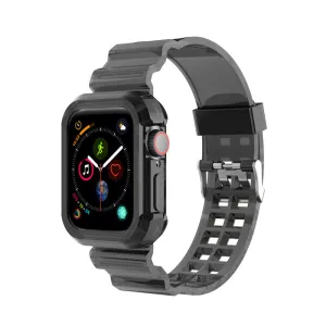 Doorbuster Apple Watch Transparent TPU Strap (Transparent Black)  Today Only!