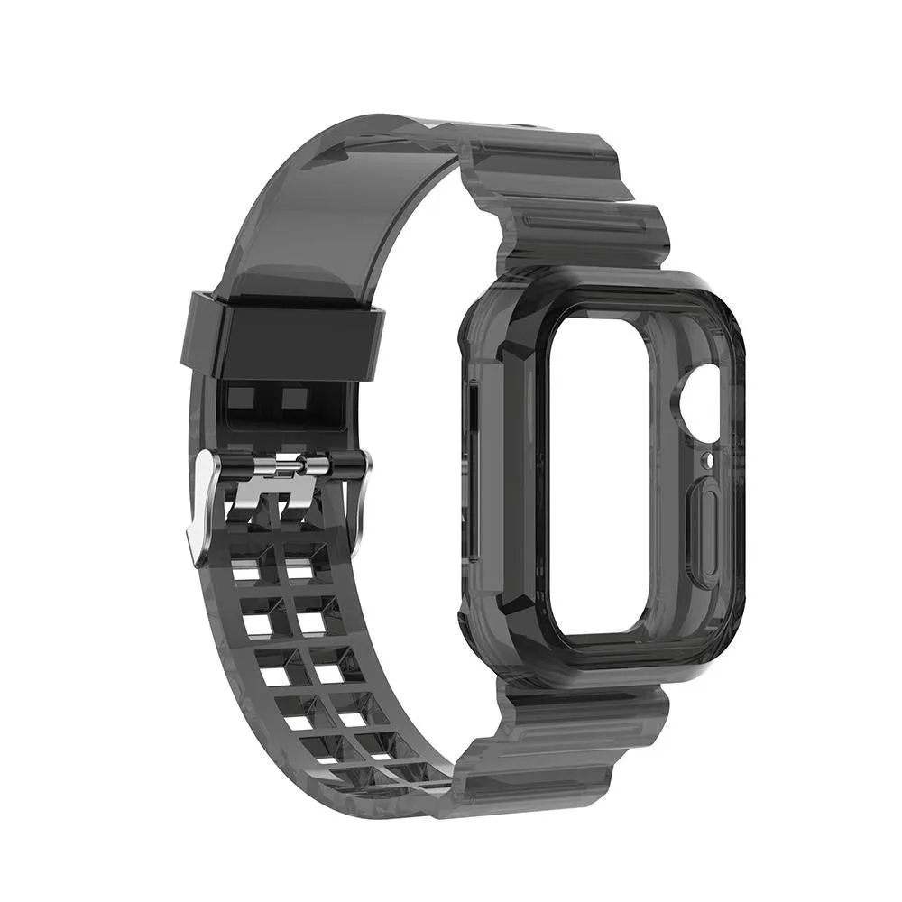 Doorbuster Apple Watch Transparent TPU Strap (Transparent Black)  Today Only!