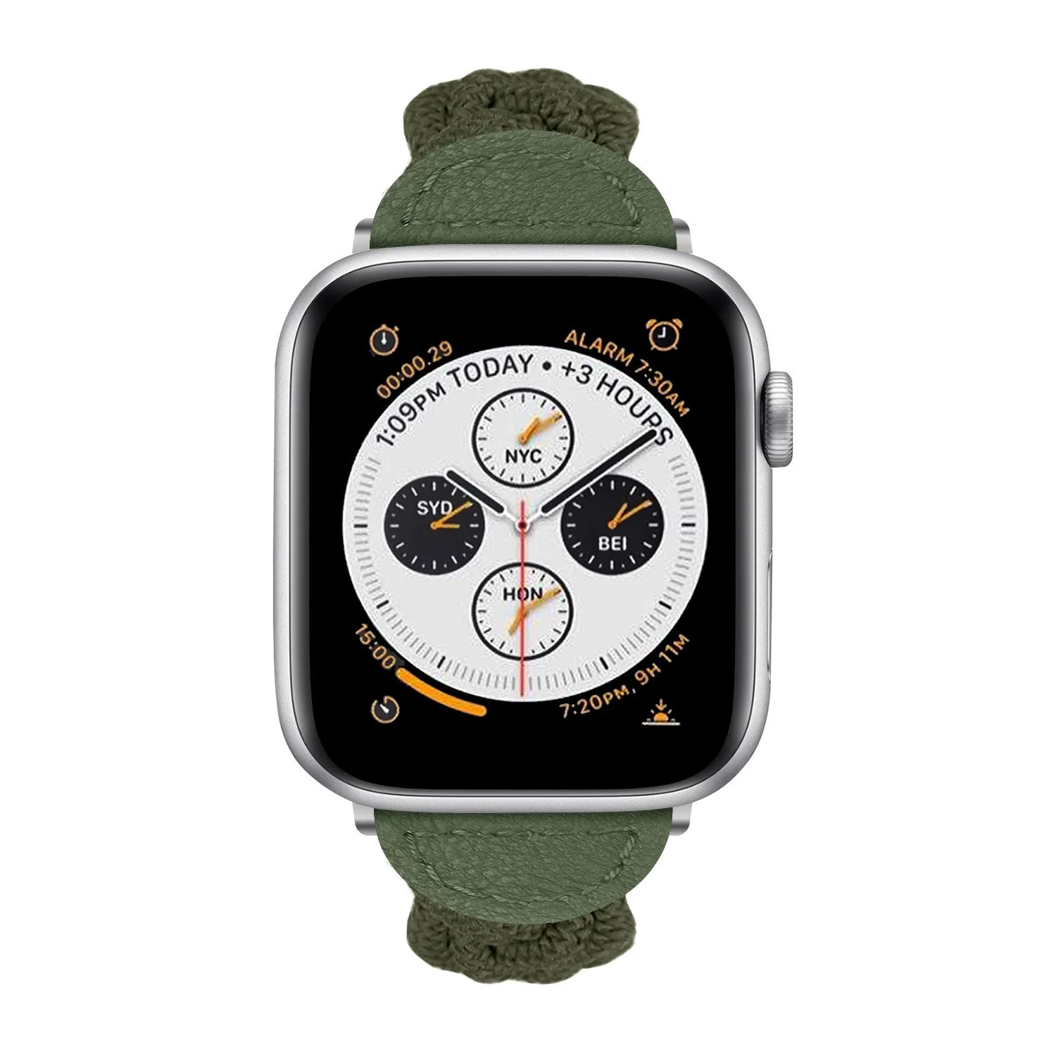 Doorbuster Apple Watch Twisted Nylon Strap (Army Green)  Going Fast!