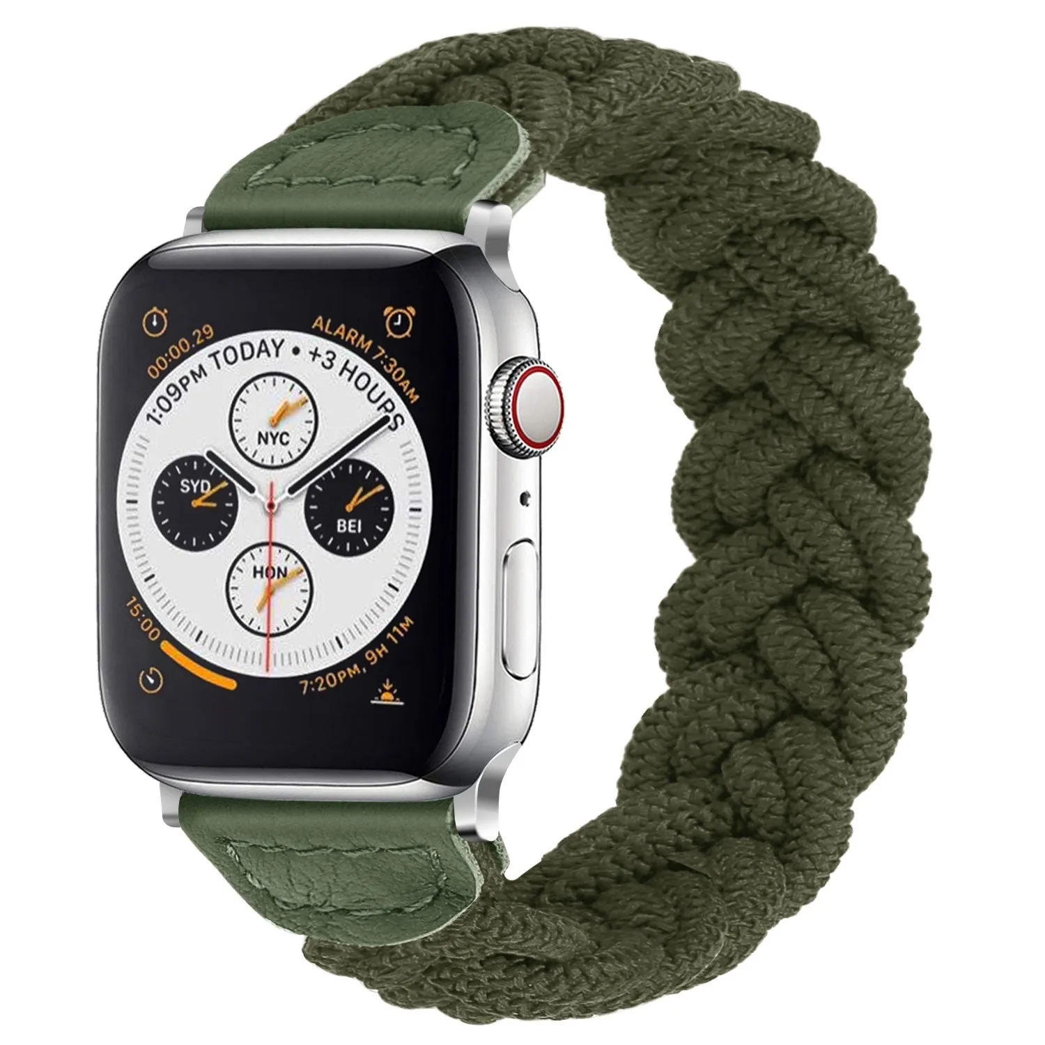 Doorbuster Apple Watch Twisted Nylon Strap (Army Green)  Going Fast!