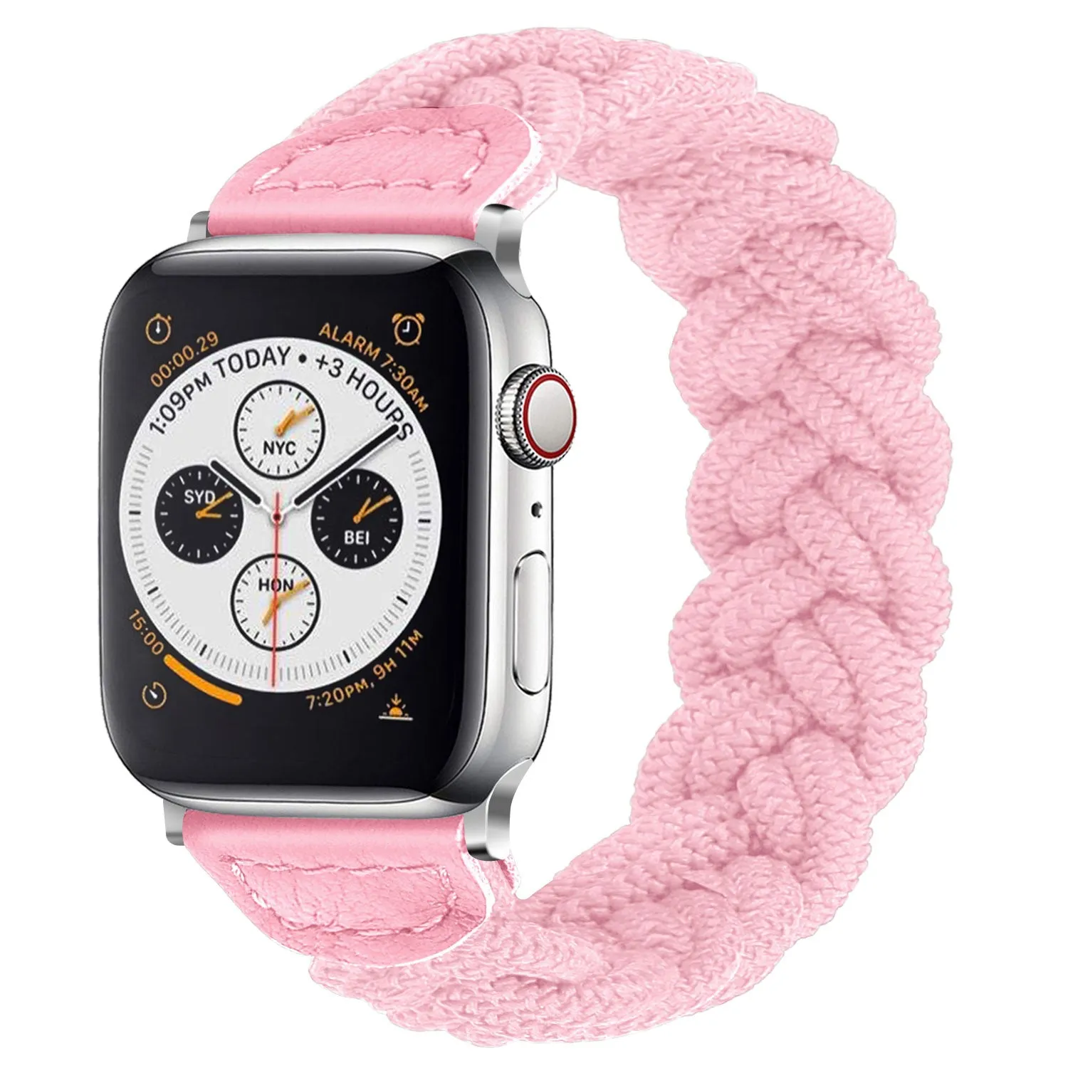 Doorbuster Apple Watch Twisted Nylon Strap (Pink)  Almost Sold Out!
