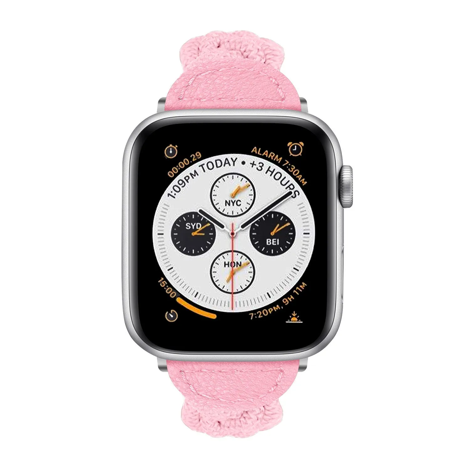 Doorbuster Apple Watch Twisted Nylon Strap (Pink)  Almost Sold Out!